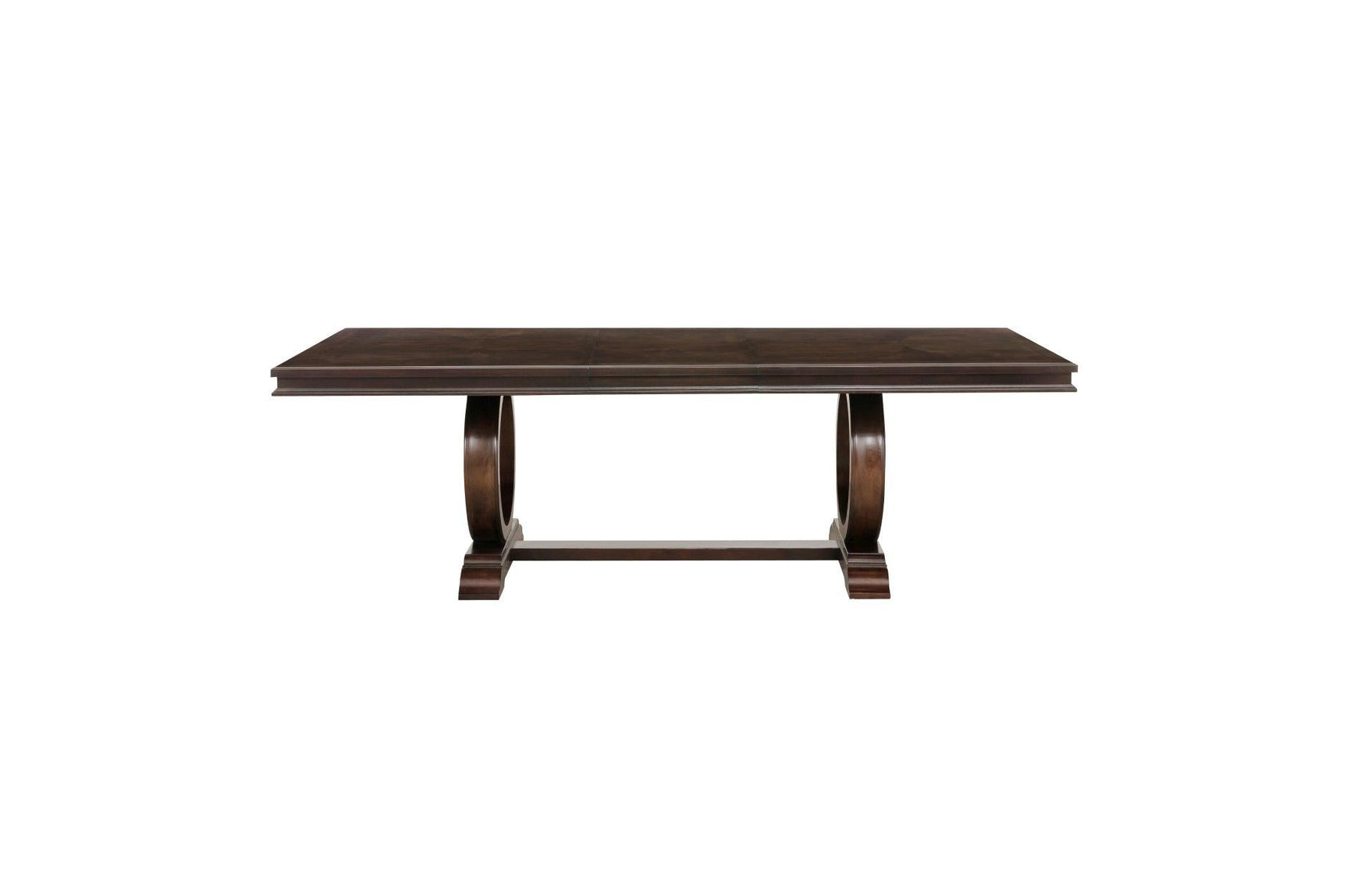 Oratorio Cherry White Solid Wood And Veneer Fabric Upholstery Seat Rectangular Dining Room Set - Ella Furniture
