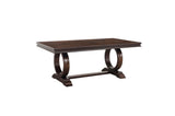 Oratorio Cherry White Solid Wood And Veneer Fabric Upholstery Seat Rectangular Dining Room Set - Ella Furniture