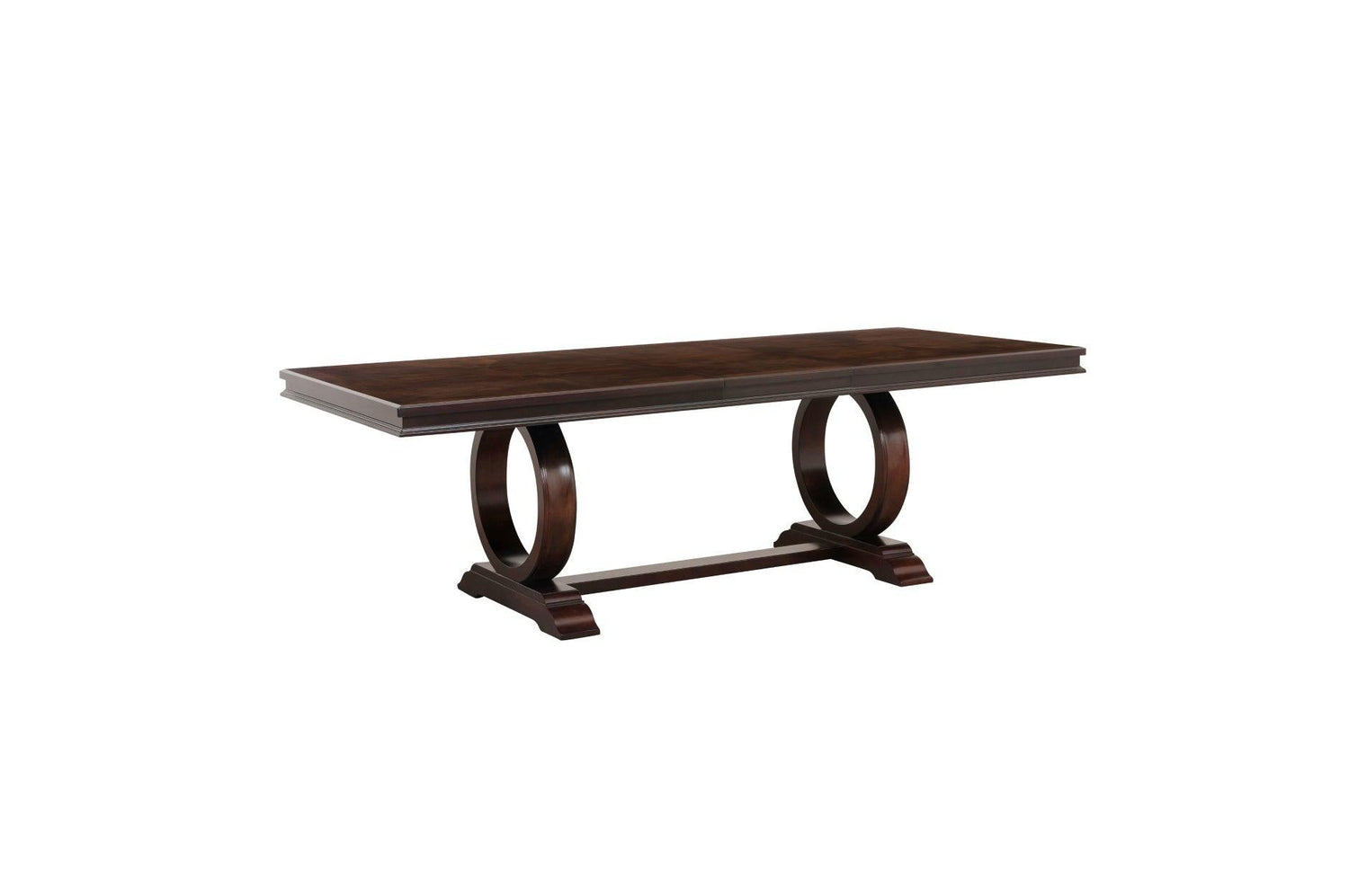 Oratorio Cherry White Solid Wood And Veneer Fabric Upholstery Seat Rectangular Dining Room Set - Ella Furniture