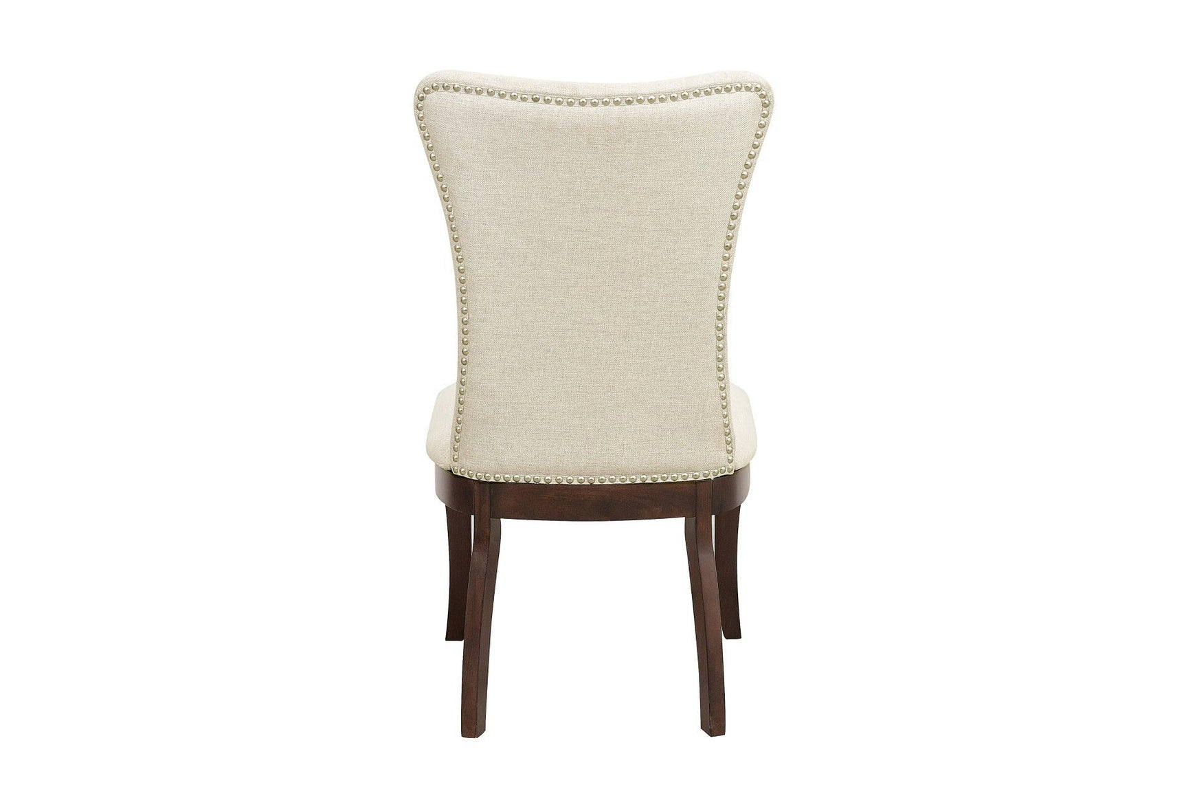 Oratorio Cherry White Solid Wood And Veneer Fabric Upholstery Seat Rectangular Dining Room Set - Ella Furniture