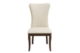 Oratorio Cherry White Solid Wood And Veneer Fabric Upholstery Seat Rectangular Dining Room Set - Ella Furniture