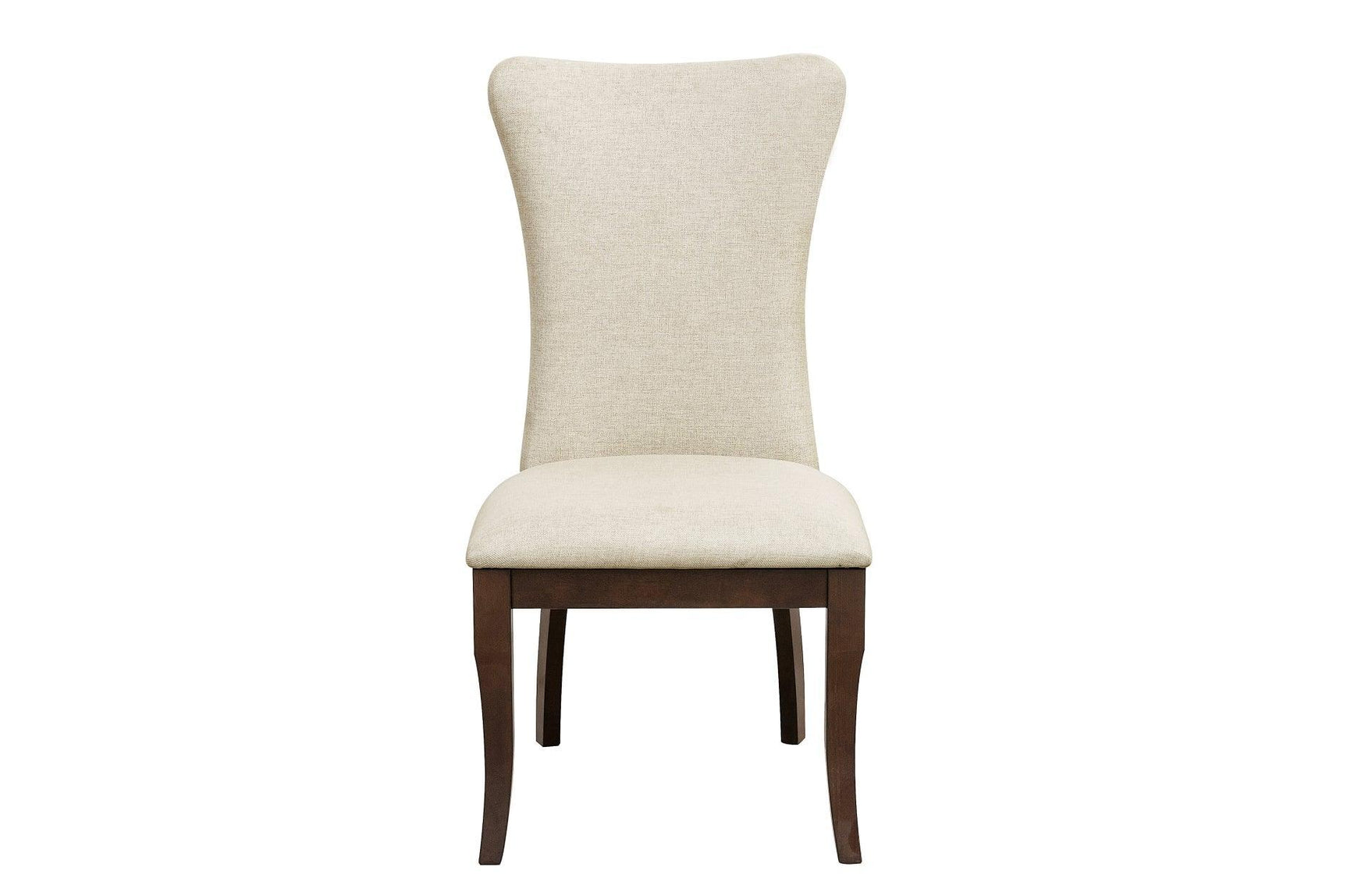 Oratorio Cherry White Solid Wood And Veneer Fabric Upholstery Seat Rectangular Dining Room Set - Ella Furniture