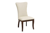 Oratorio Cherry White Solid Wood And Veneer Fabric Upholstery Seat Rectangular Dining Room Set - Ella Furniture