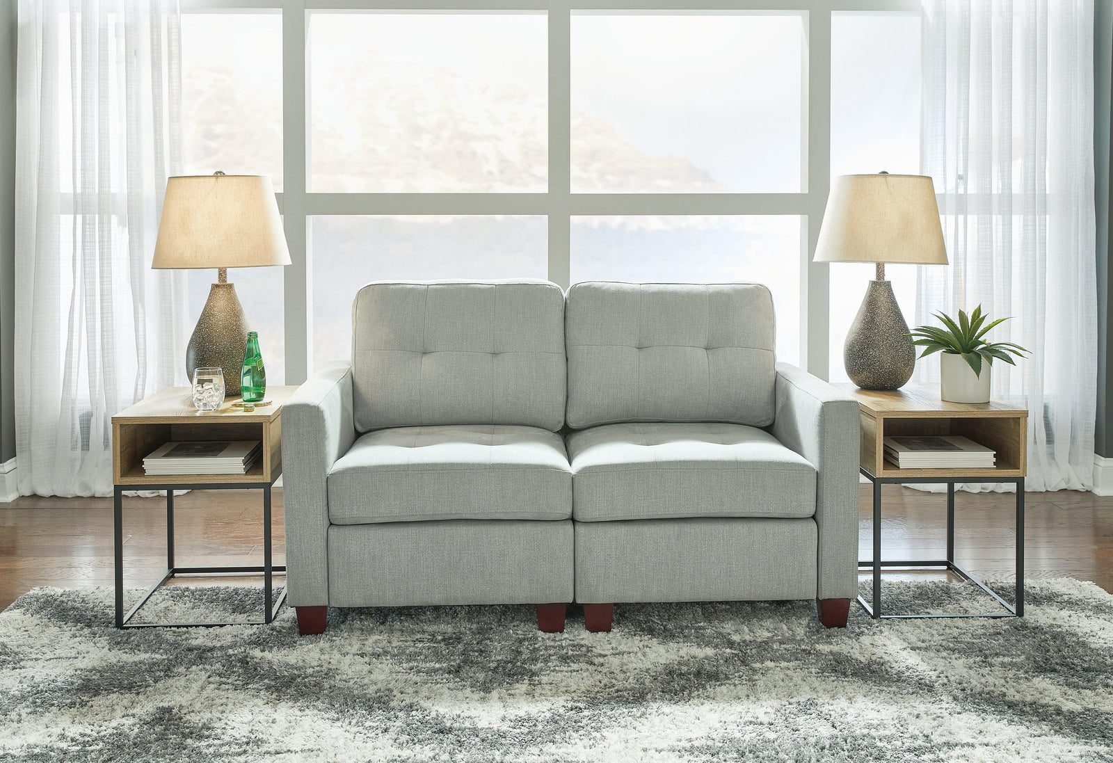 Edlie Pewter 2-Piece Sectional