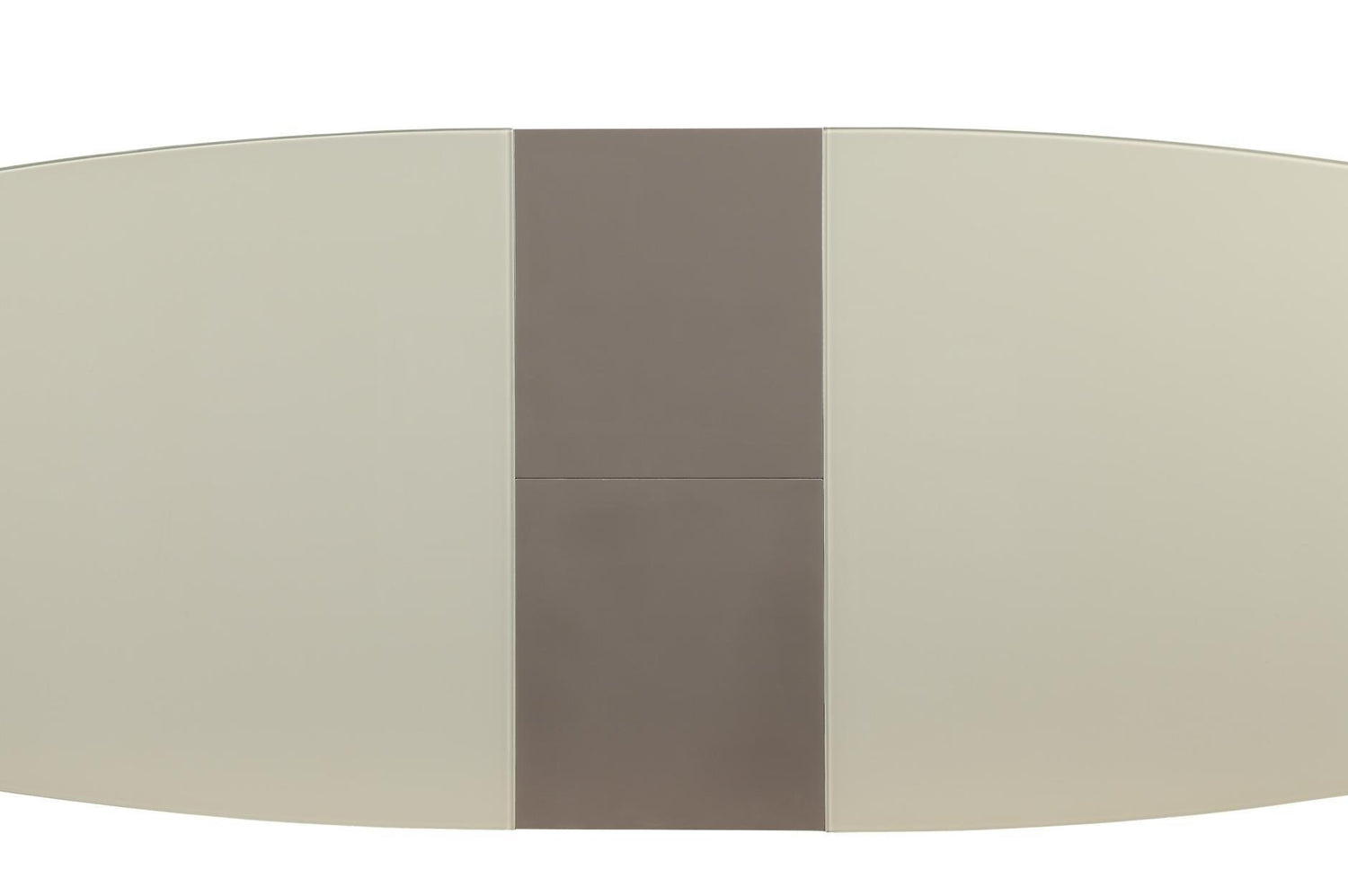 Glissand Gloss White And Gray-Taupe Contemporary Metal Wood Rectangular/Square Dining Room Set - Ella Furniture