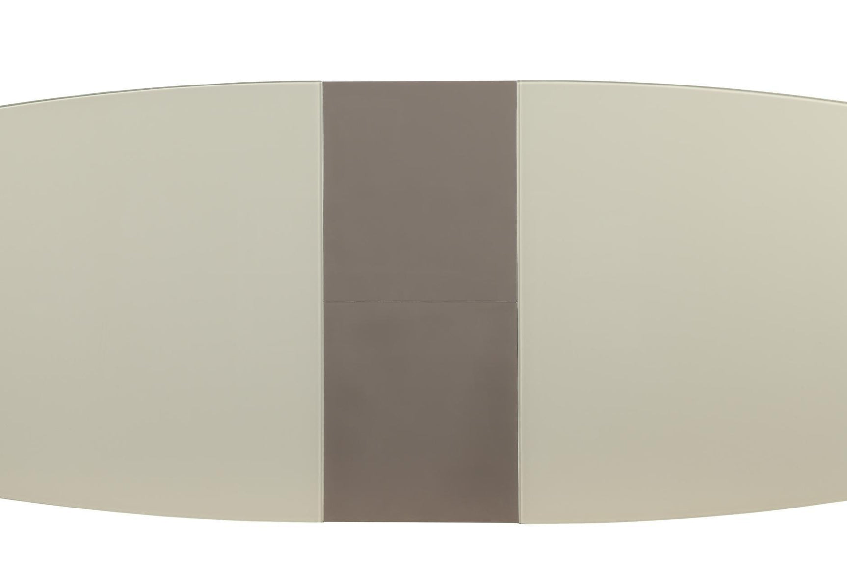 Glissand Gloss White And Gray-Taupe Contemporary Metal Wood Rectangular/Square Dining Room Set - Ella Furniture