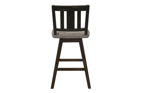Amsonia Black Sand Through Rustic Solid Wood And Veneer Upholstered Rectangular Dining Room Set - Ella Furniture