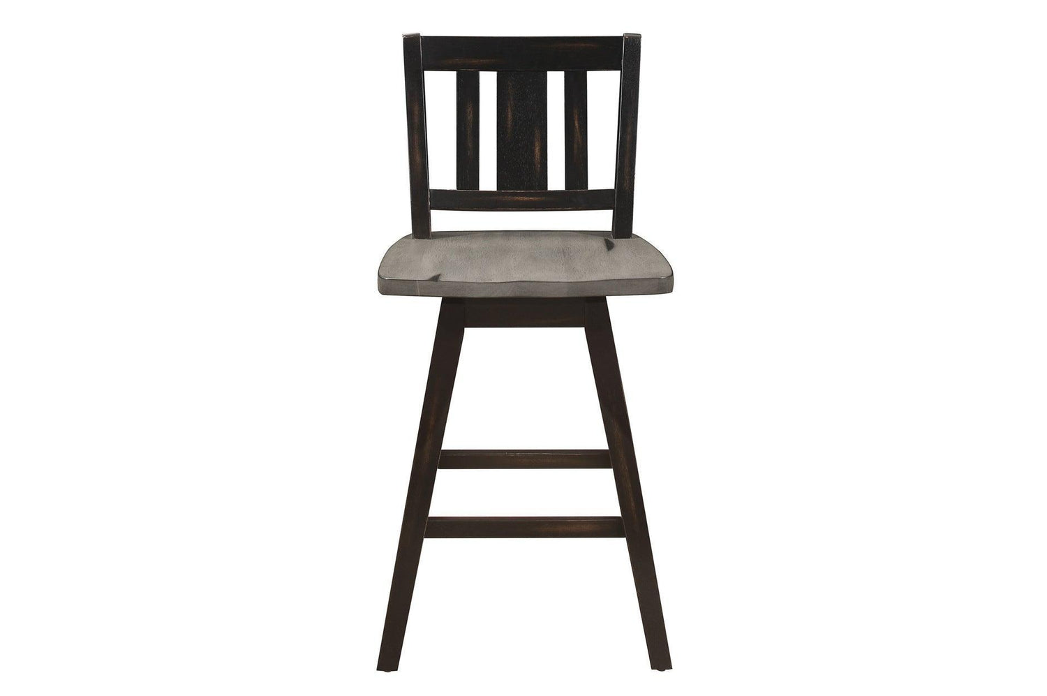 Amsonia Black Sand Through Rustic Solid Wood And Veneer Upholstered Rectangular Dining Room Set - Ella Furniture