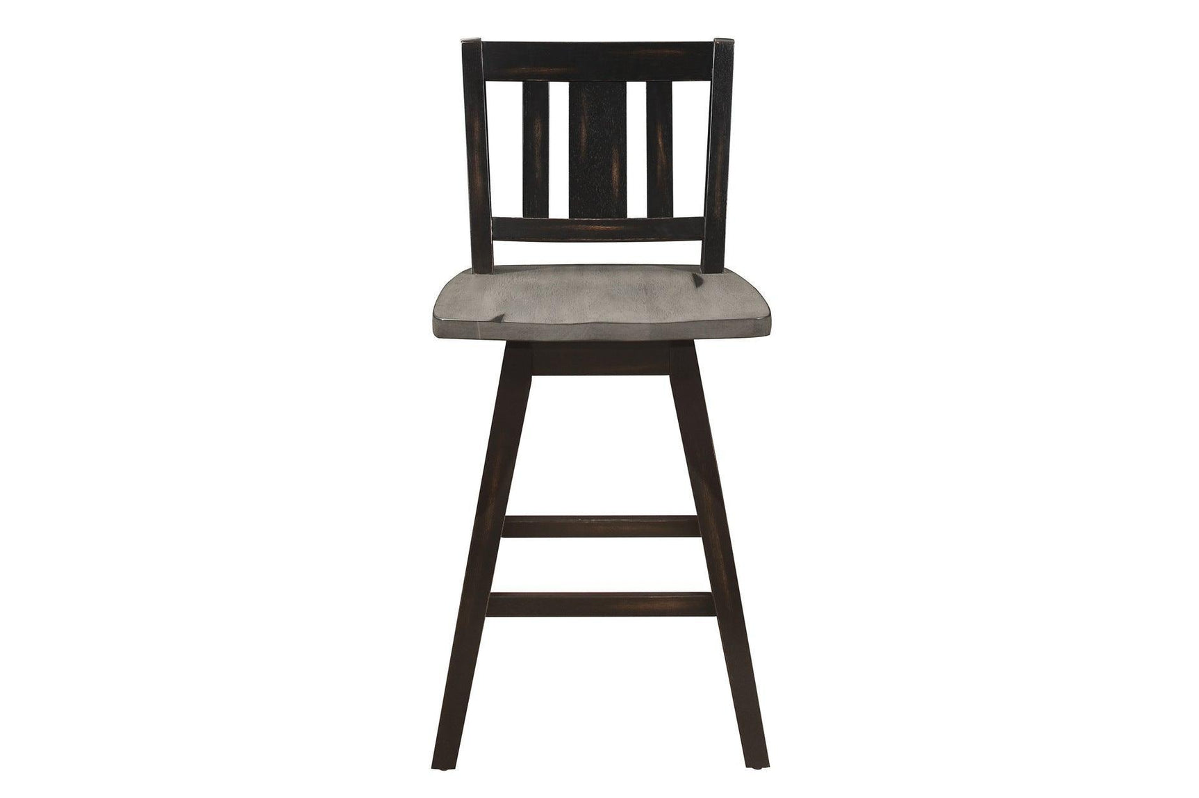 Amsonia Black Sand Through Rustic Solid Wood And Veneer Upholstered Rectangular Dining Room Set - Ella Furniture