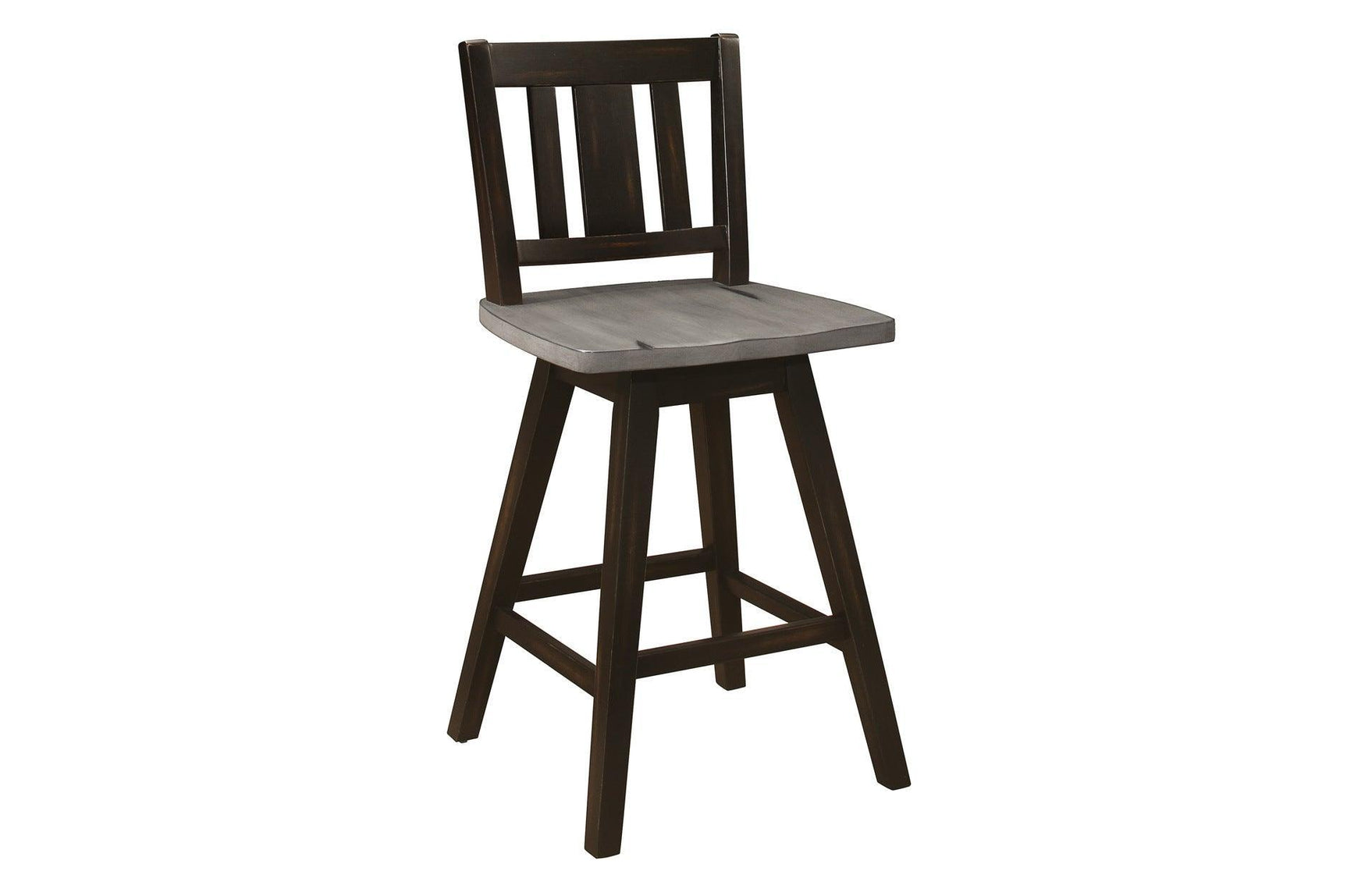 Amsonia Black Sand Through Rustic Solid Wood And Veneer Upholstered Rectangular Dining Room Set - Ella Furniture