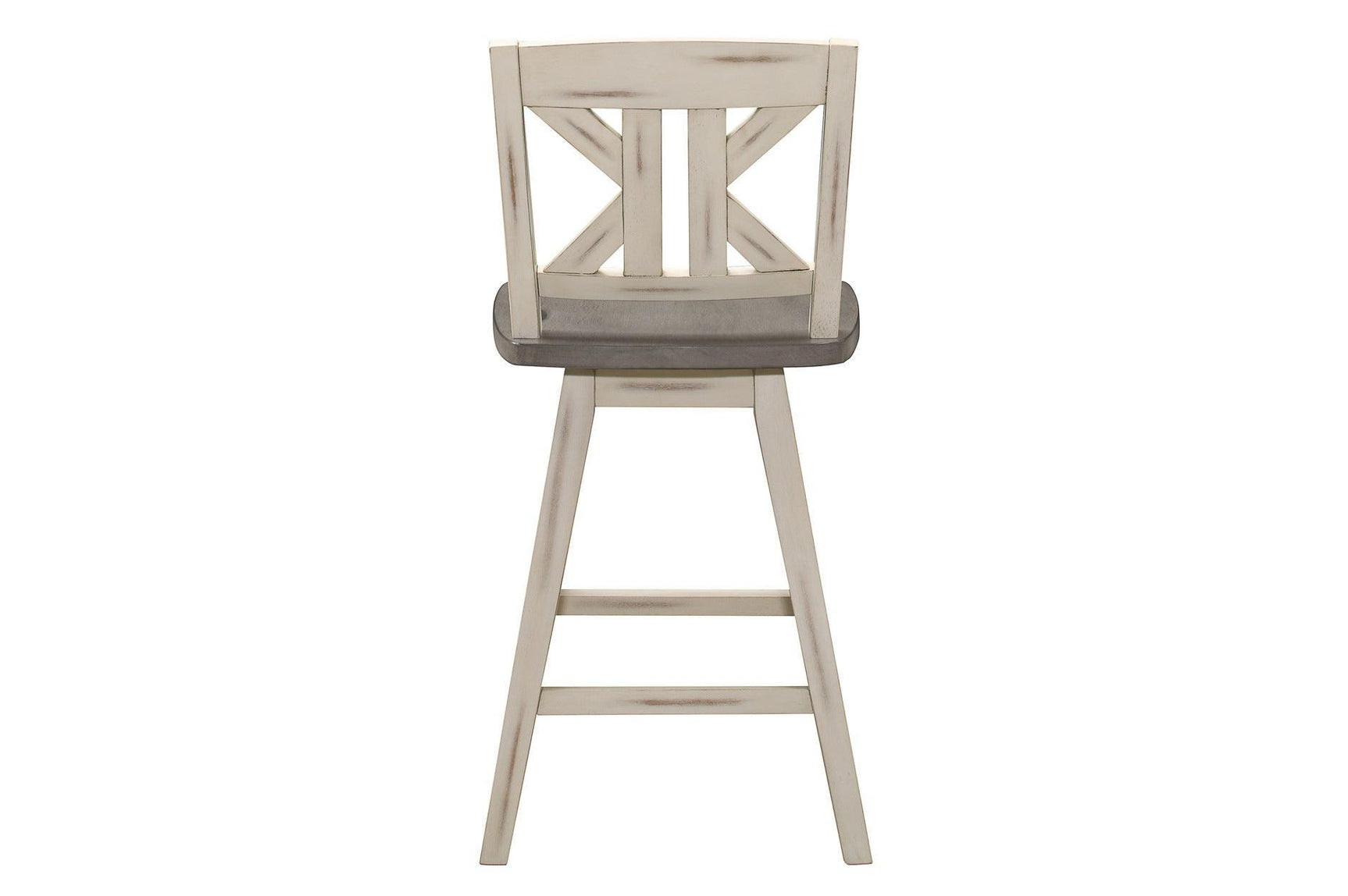 Amsonia White Sand Through Rustic Solid Wood, Veneer Rectangular Counter Height Dining Room Set - Ella Furniture