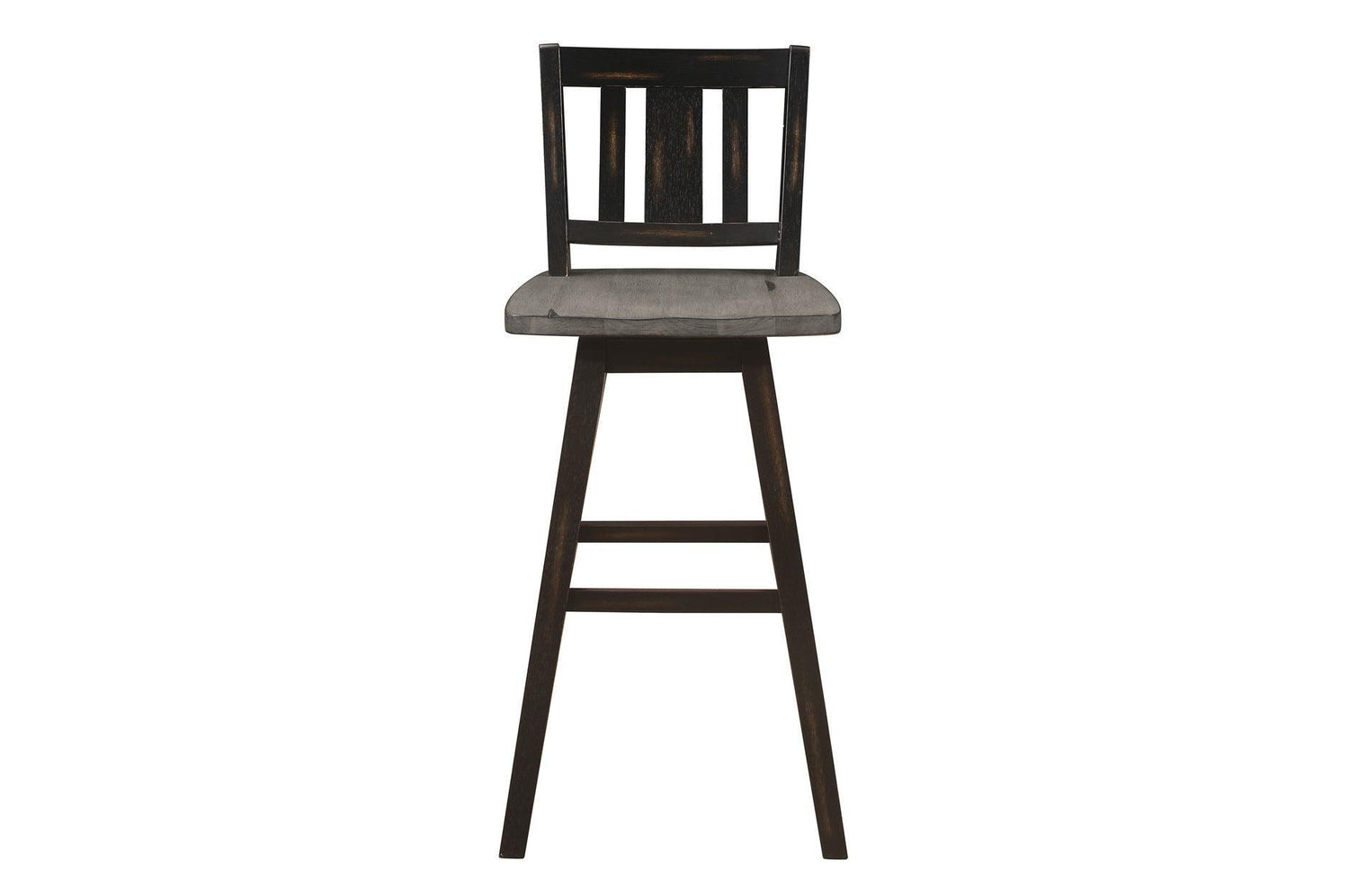 Amsonia Black Sand Through Rustic Solid Wood And Veneer Upholstered Rectangular Dining Room Set - Ella Furniture