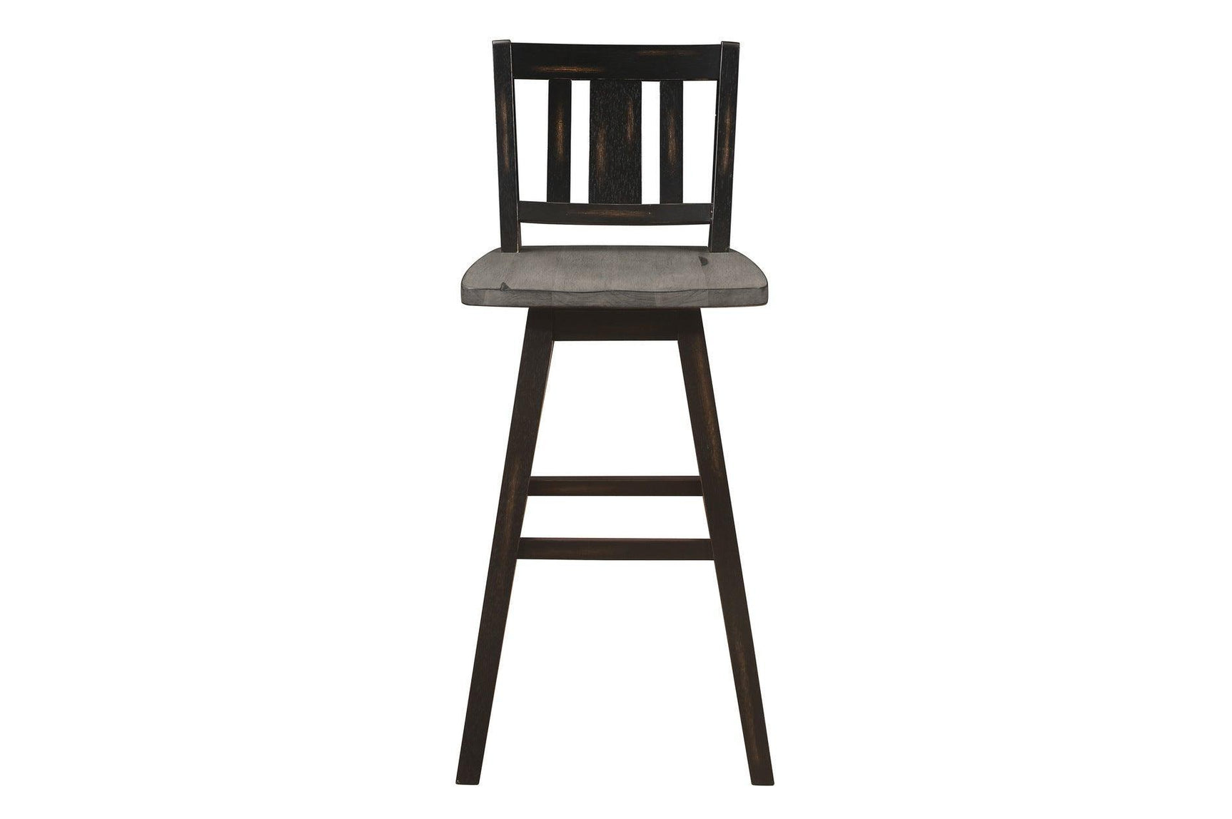 Amsonia Black Sand Through Rustic Solid Wood And Veneer Upholstered Rectangular Dining Room Set - Ella Furniture