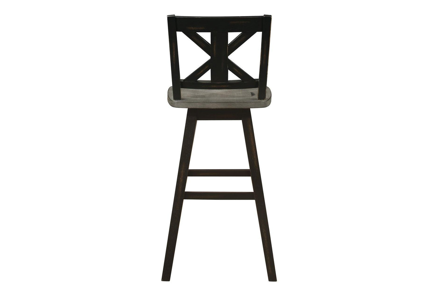 Amsonia Gray Modern Subtle Rustic Solid Rubberwood Rectangular Counter Height Dining Room Set - Ella Furniture