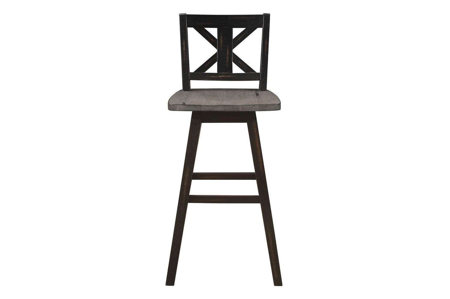 Amsonia Gray Modern Subtle Rustic Solid Rubberwood Rectangular Counter Height Dining Room Set - Ella Furniture