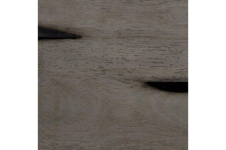Amsonia White Sand Through Rustic Solid Wood And Veneer Rectangular Counter Height Dining Room Set - Ella Furniture