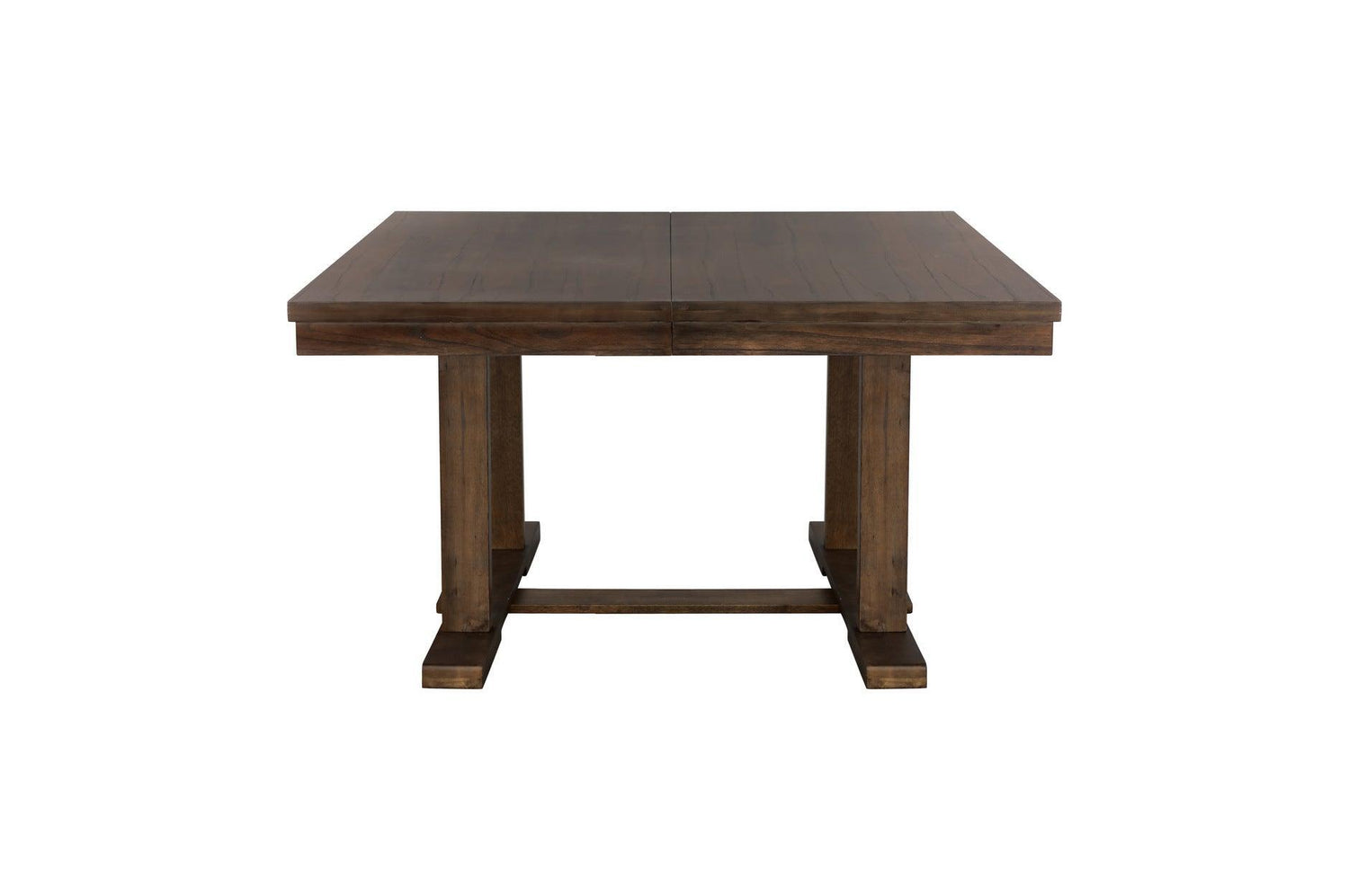 Wieland Brown Mindy Veneer Wood Faux Leather Upholstered Seat Rectangular Dining Room Set - Ella Furniture