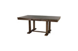 Wieland Brown Mindy Veneer Wood Faux Leather Upholstered Seat Rectangular Dining Room Set - Ella Furniture