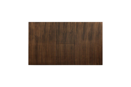 Wieland Brown Mindy Veneer Wood Faux Leather Upholstered Seat Rectangular Dining Room Set - Ella Furniture