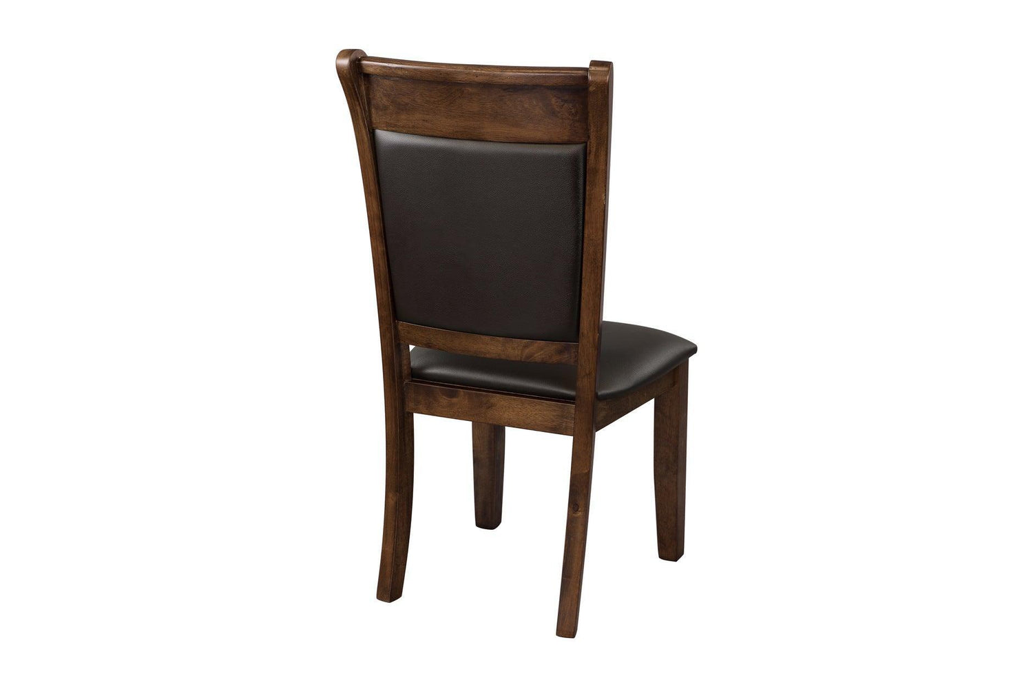 Wieland Brown Mindy Veneer Wood Faux Leather Upholstered Seat Rectangular Dining Room Set - Ella Furniture