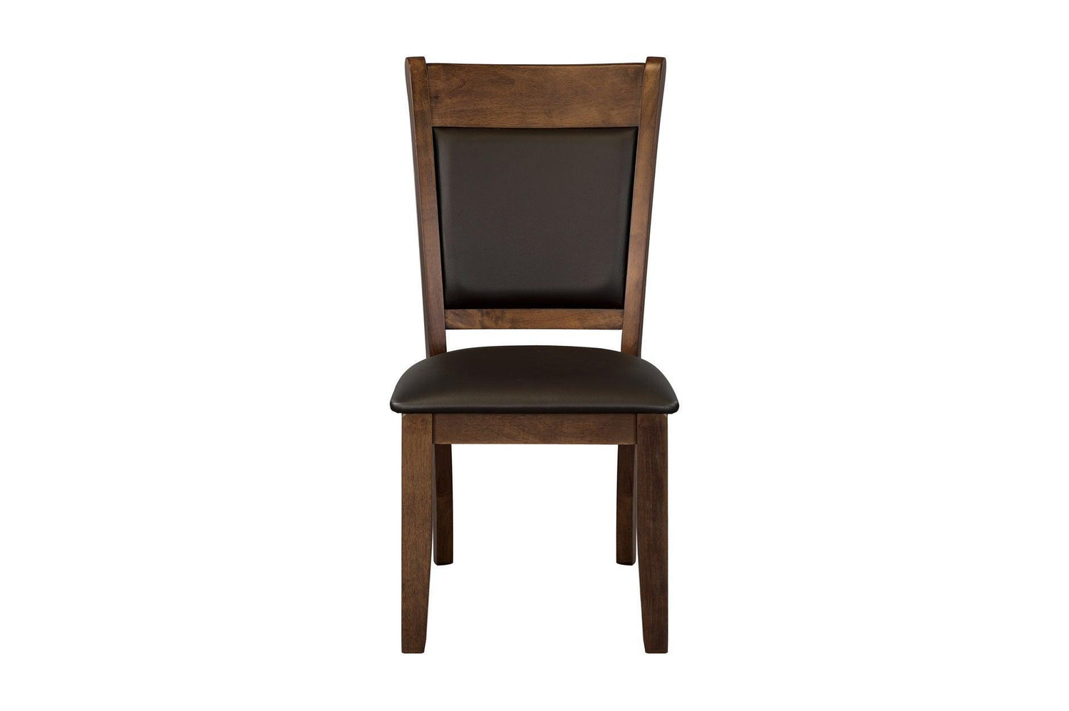 Wieland Brown Mindy Veneer Wood Faux Leather Upholstered Seat Rectangular Dining Room Set - Ella Furniture