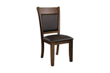Wieland Brown Mindy Veneer Wood Faux Leather Upholstered Seat Rectangular Dining Room Set - Ella Furniture