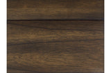 Wieland Brown Mindy Veneer Wood Faux Leather Upholstered Seat Rectangular Dining Room Set - Ella Furniture