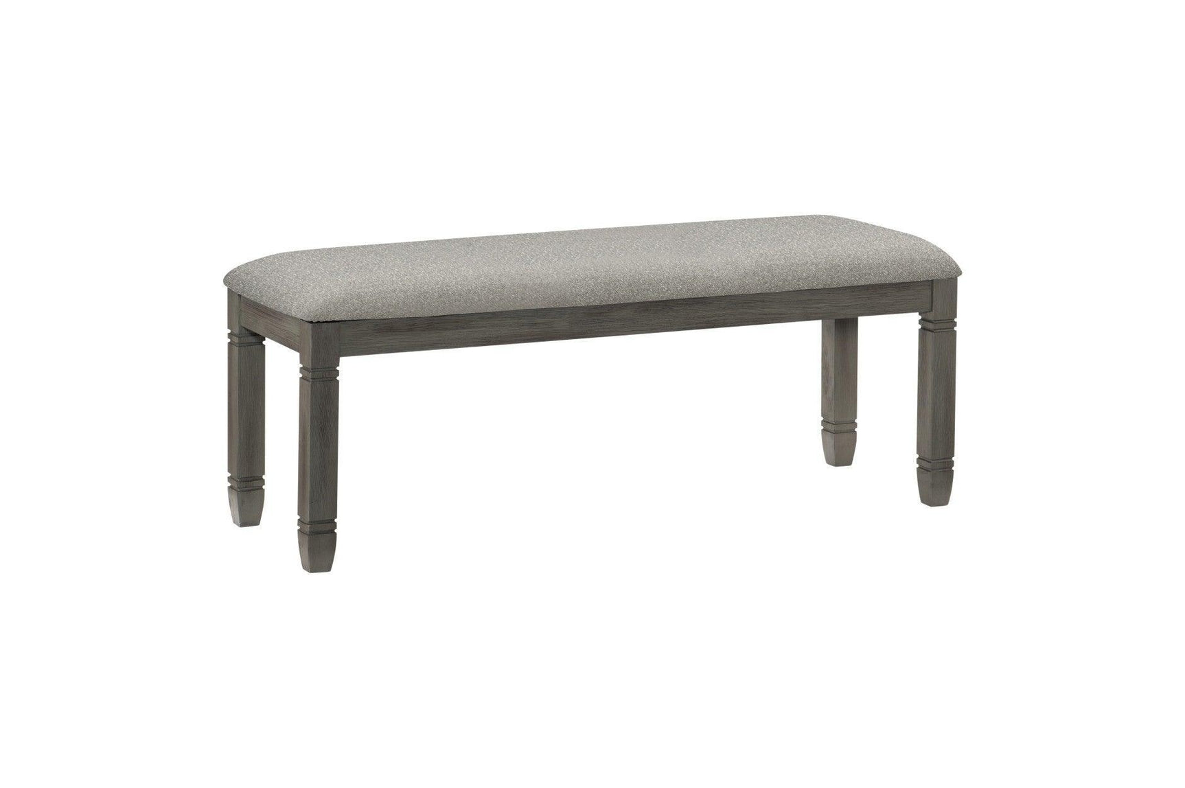 Granby Gray Modern Casual Solid Wood Fabric Upholstered Seat Rectangular Dining Room Set - Ella Furniture