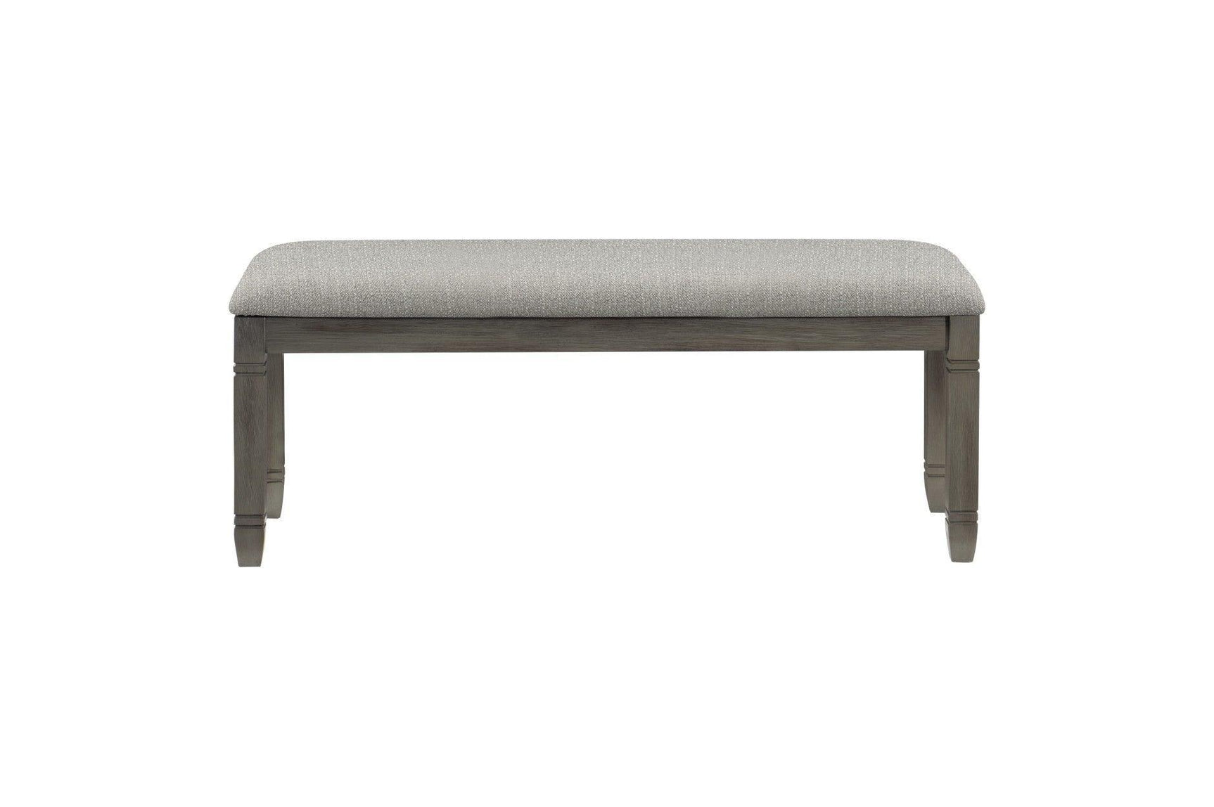 Granby Gray Modern Casual Solid Wood Fabric Upholstered Seat Rectangular Dining Room Set - Ella Furniture