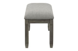 Granby Gray Modern Casual Solid Wood Fabric Upholstered Seat Rectangular Dining Room Set - Ella Furniture