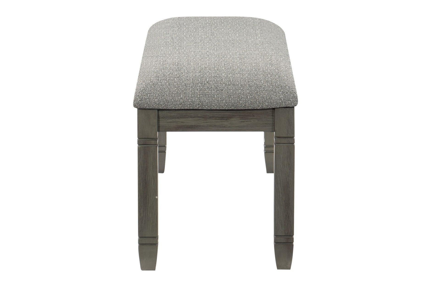 Granby Gray Modern Casual Solid Wood Fabric Upholstered Seat Rectangular Dining Room Set - Ella Furniture