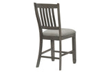 Granby Gray Solid Wood Fabric Upholstered Seat Rectangular Counter Height Dining Room Set - Ella Furniture