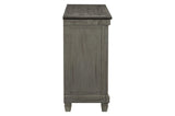 Granby Gray Solid Wood Fabric Upholstered Seat Rectangular Counter Height Dining Room Set - Ella Furniture