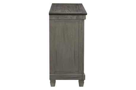 Granby Gray Solid Wood Fabric Upholstered Seat Rectangular Counter Height Dining Room Set - Ella Furniture