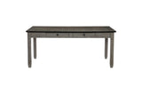 Granby Gray Modern Casual Solid Wood Fabric Upholstered Seat Rectangular Dining Room Set - Ella Furniture