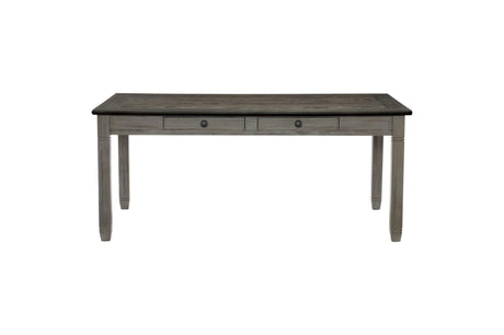 Granby Gray Modern Casual Solid Wood Fabric Upholstered Seat Rectangular Dining Room Set - Ella Furniture