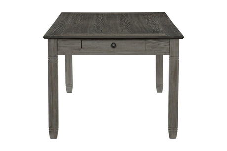 Granby Gray Modern Casual Solid Wood Fabric Upholstered Seat Rectangular Dining Room Set - Ella Furniture