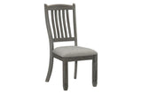 Granby Gray Modern Casual Solid Wood Fabric Upholstered Seat Rectangular Dining Room Set - Ella Furniture