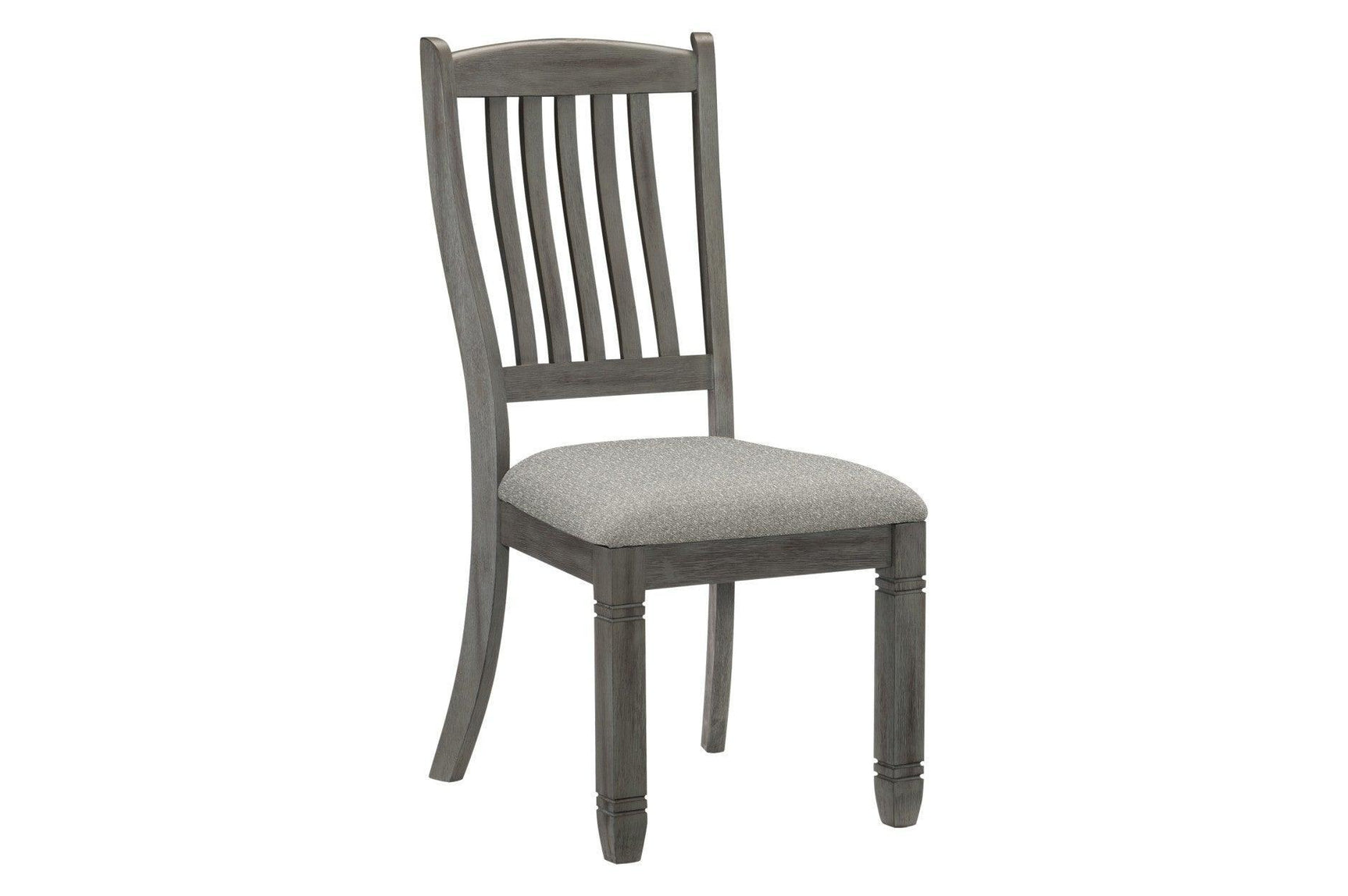 Granby Gray Modern Casual Solid Wood Fabric Upholstered Seat Rectangular Dining Room Set - Ella Furniture