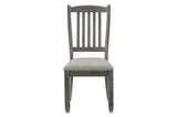 Granby Gray Modern Casual Solid Wood Fabric Upholstered Seat Rectangular Dining Room Set - Ella Furniture