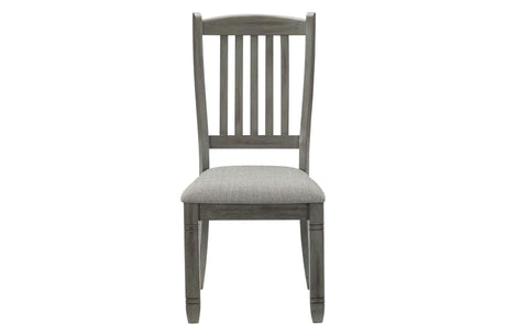 Granby Gray Modern Casual Solid Wood Fabric Upholstered Seat Rectangular Dining Room Set - Ella Furniture