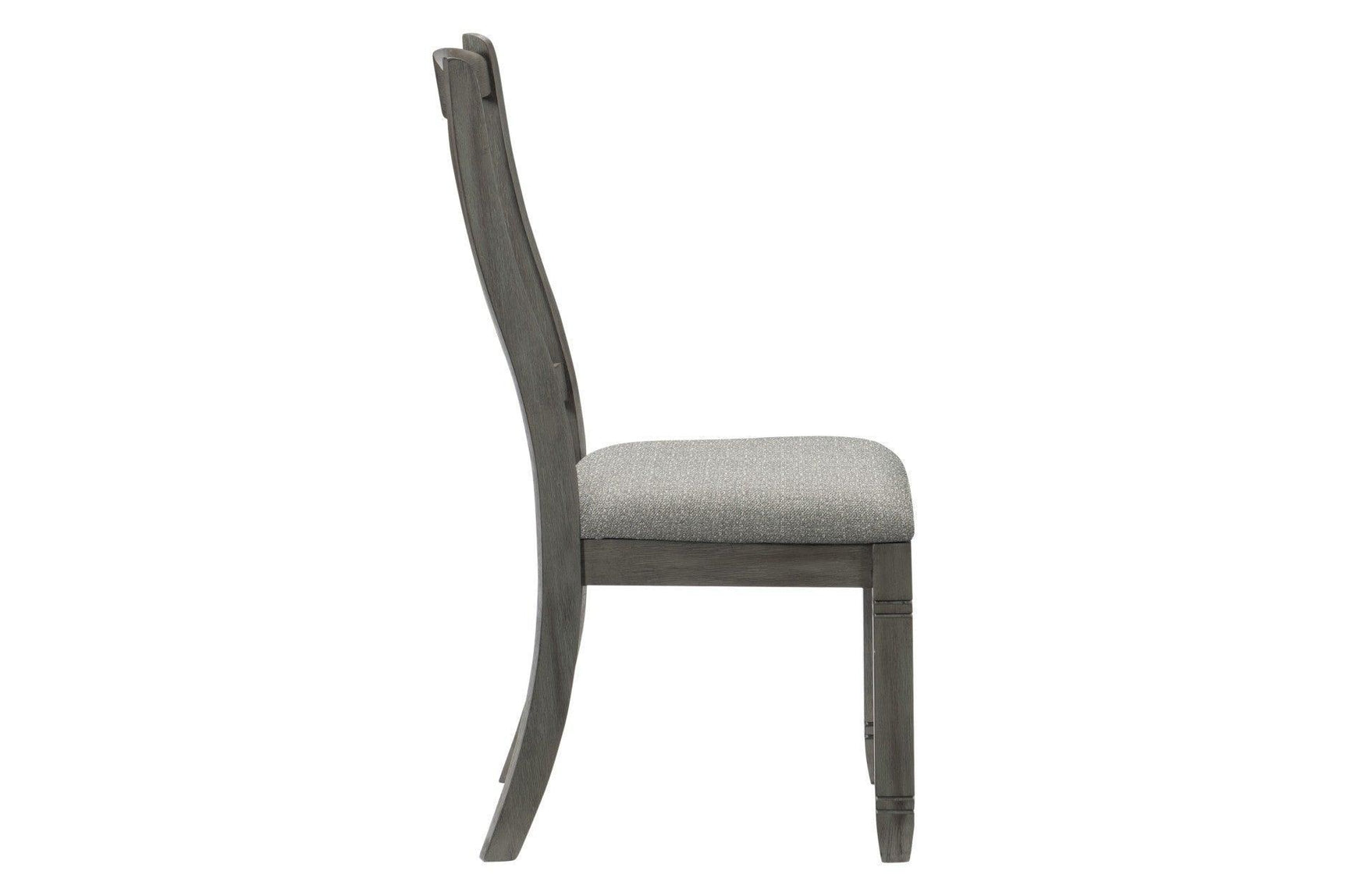 Granby Gray Modern Casual Solid Wood Fabric Upholstered Seat Rectangular Dining Room Set - Ella Furniture