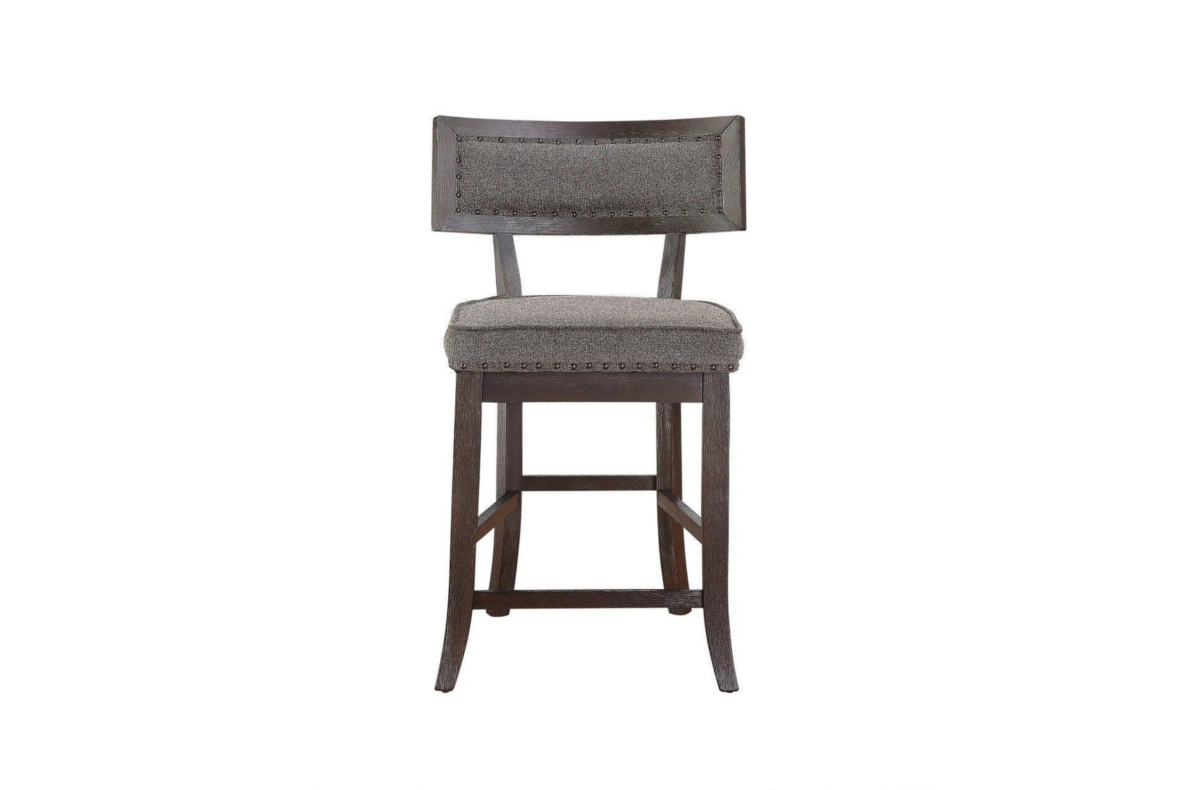 Oxton Rustic Contemporary Solid Wood Fabric Upholstered Storage Counter Height Dining Room Set - Ella Furniture