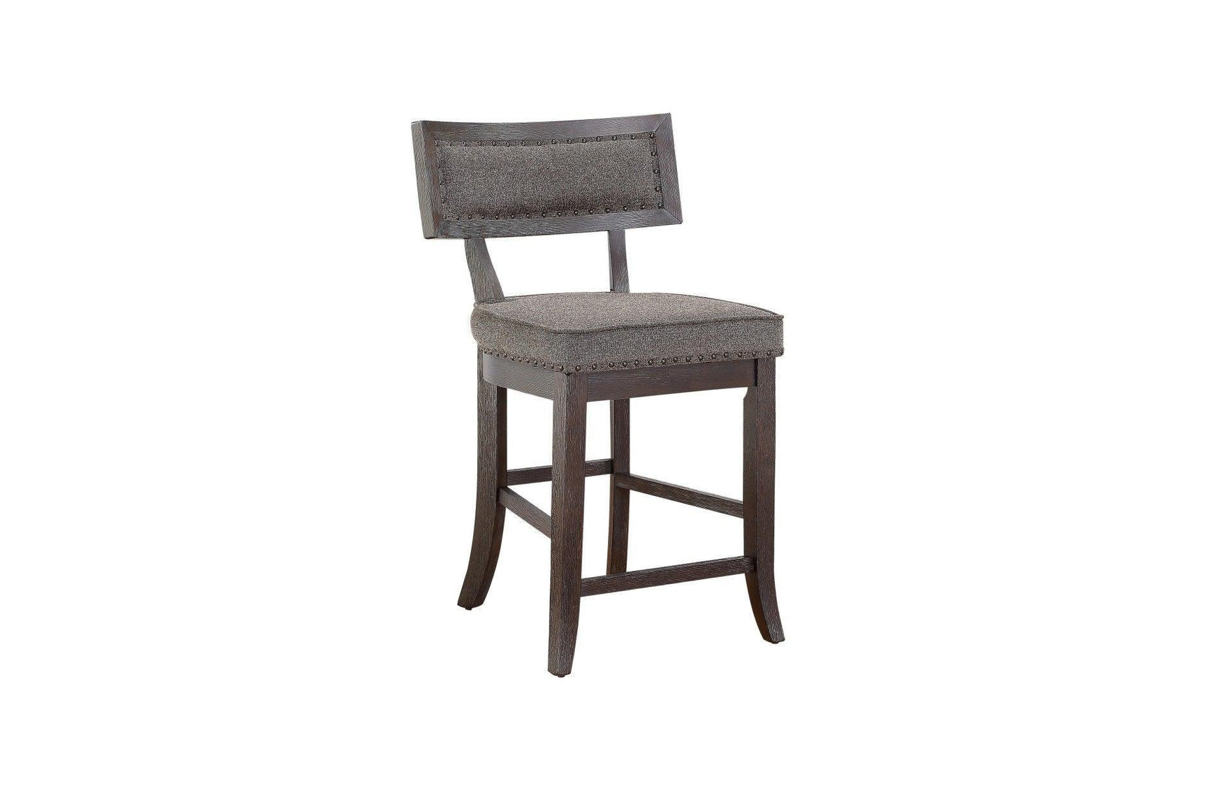 Oxton Rustic Contemporary Solid Wood Fabric Upholstered Storage Counter Height Dining Room Set - Ella Furniture