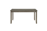 Holders Gray Finish Modern Transitional Casual Solid Wood Faux Leather Upholstery Dining Room Set - Ella Furniture