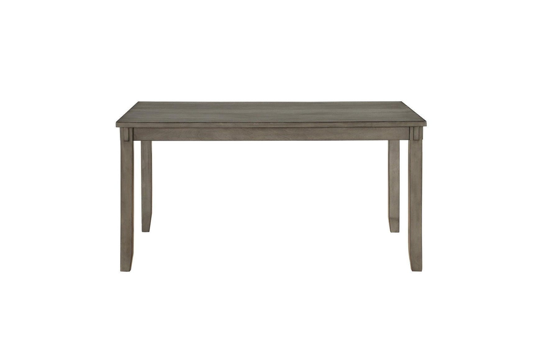Holders Gray Finish Modern Transitional Casual Solid Wood Faux Leather Upholstery Dining Room Set - Ella Furniture