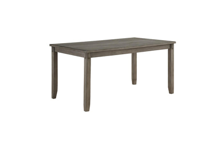 Holders Gray Finish Modern Transitional Casual Solid Wood Faux Leather Upholstery Dining Room Set - Ella Furniture