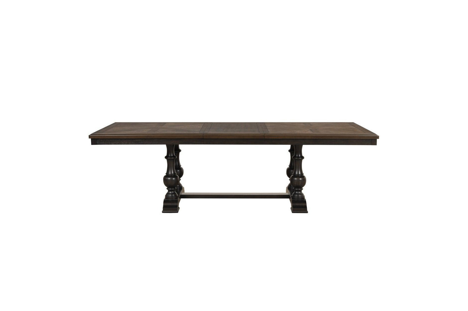 Stonington Beige Traditional Solid Wood Fabric Upholstered Seat Rectangular Dining Room Set - Ella Furniture