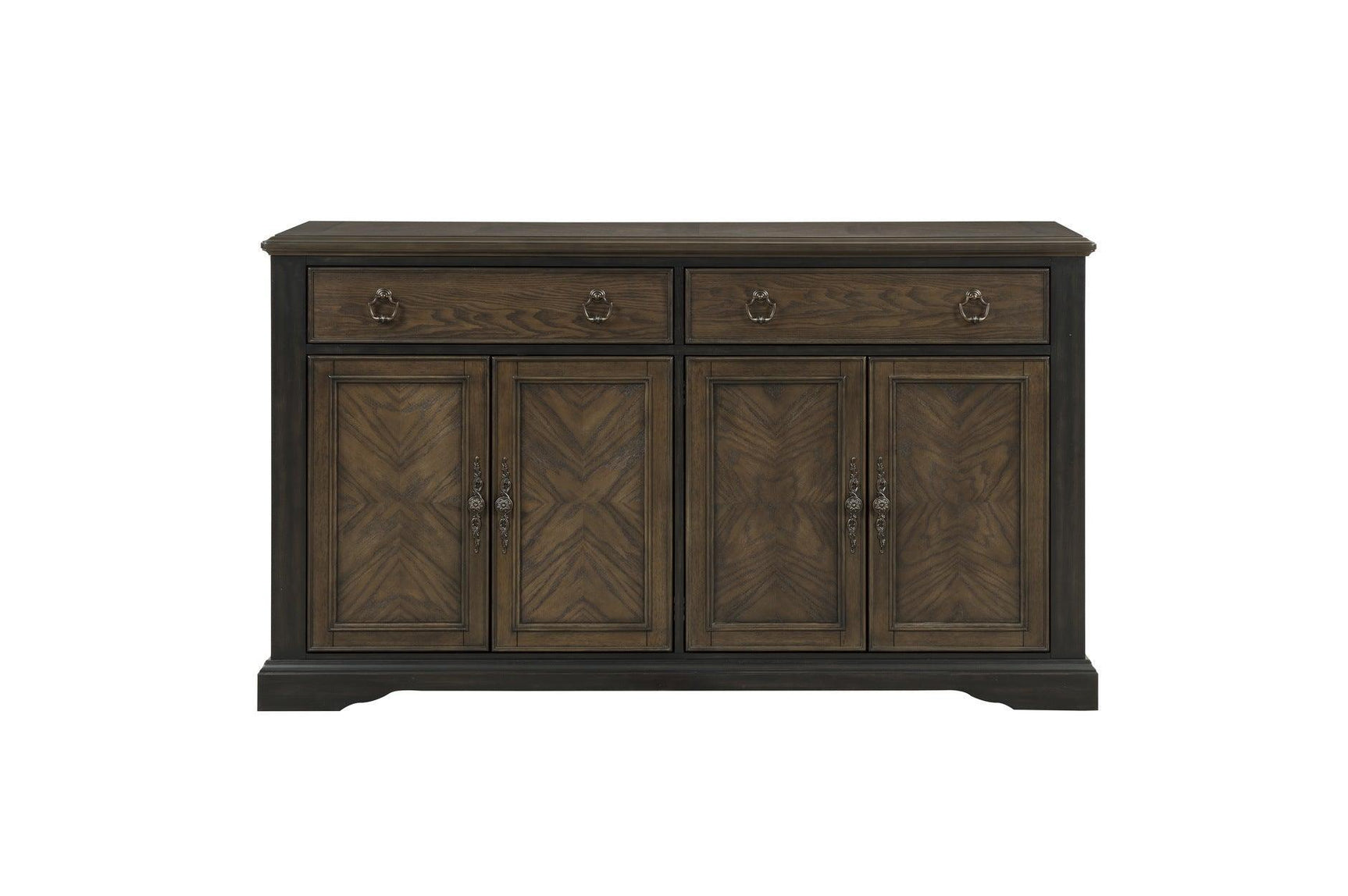 Stonington Beige Traditional Solid Wood Fabric Upholstered Seat Rectangular Dining Room Set - Ella Furniture
