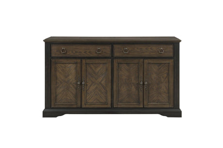 Stonington Beige Traditional Solid Wood Fabric Upholstered Seat Rectangular Dining Room Set - Ella Furniture